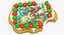 Santa Gingerbread Gookie 01 Bitten 3D model