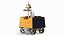 Rover lunare autonomo con pannelli solari attrezzati