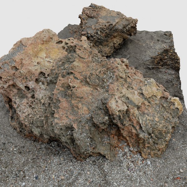 3D scan beach rocks