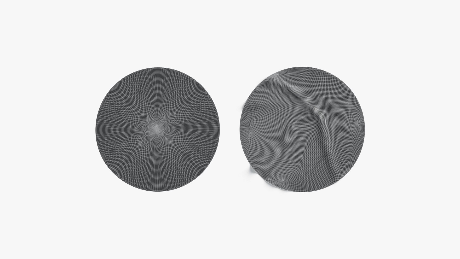 3D Two White Round Stickers - flat and crumpled adhesive label https://p.turbosquid.com/ts-thumb/8C/d0wKYZ/Ox/wireframe03/jpg/1656511107/1920x1080/fit_q87/05faefe6b9bad342b97391a2ab947c99ccde9c73/wireframe03.jpg