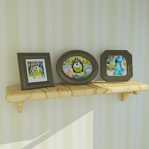 cartoon picture frame 3D model