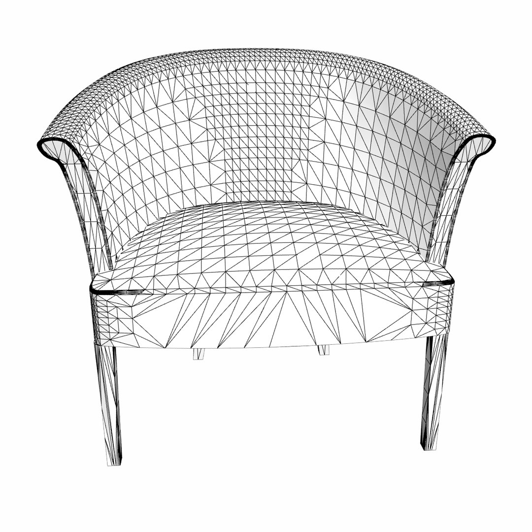 polantis armchair 02 3d model
