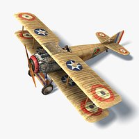 Spad XIII Low Poly