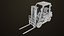 3D Forklift Truck 02 Yellow Rigged All PBR Unity UE Textures