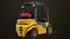 3D Forklift Truck 02 Yellow Rigged All PBR Unity UE Textures