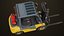 3D Forklift Truck 02 Yellow Rigged All PBR Unity UE Textures