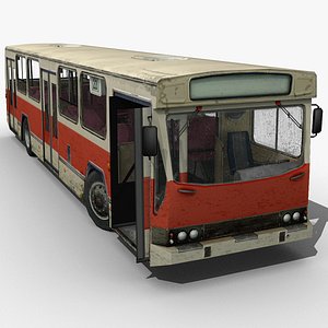 Old European City Bus *LowPoly Rigged*