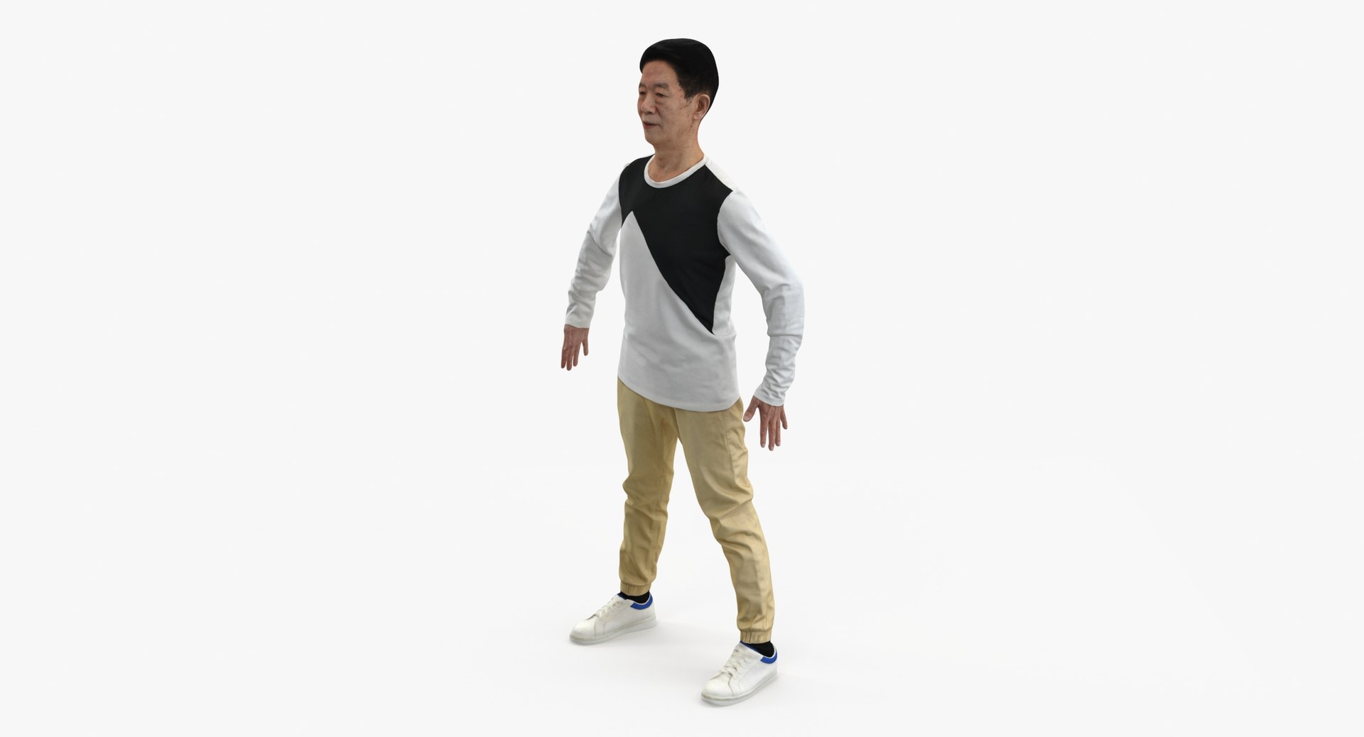 Mitchell Casual Spring A Pose 3D model - TurboSquid 1972843