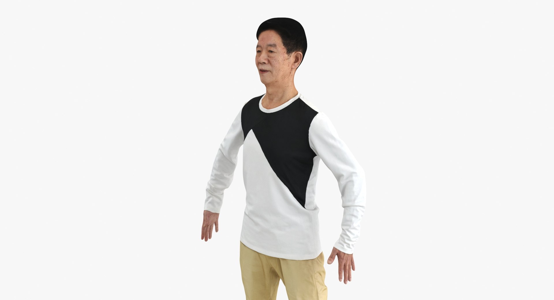 Mitchell Casual Spring A Pose 3D Model - TurboSquid 1972843