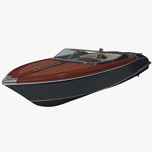 3d model riva boat