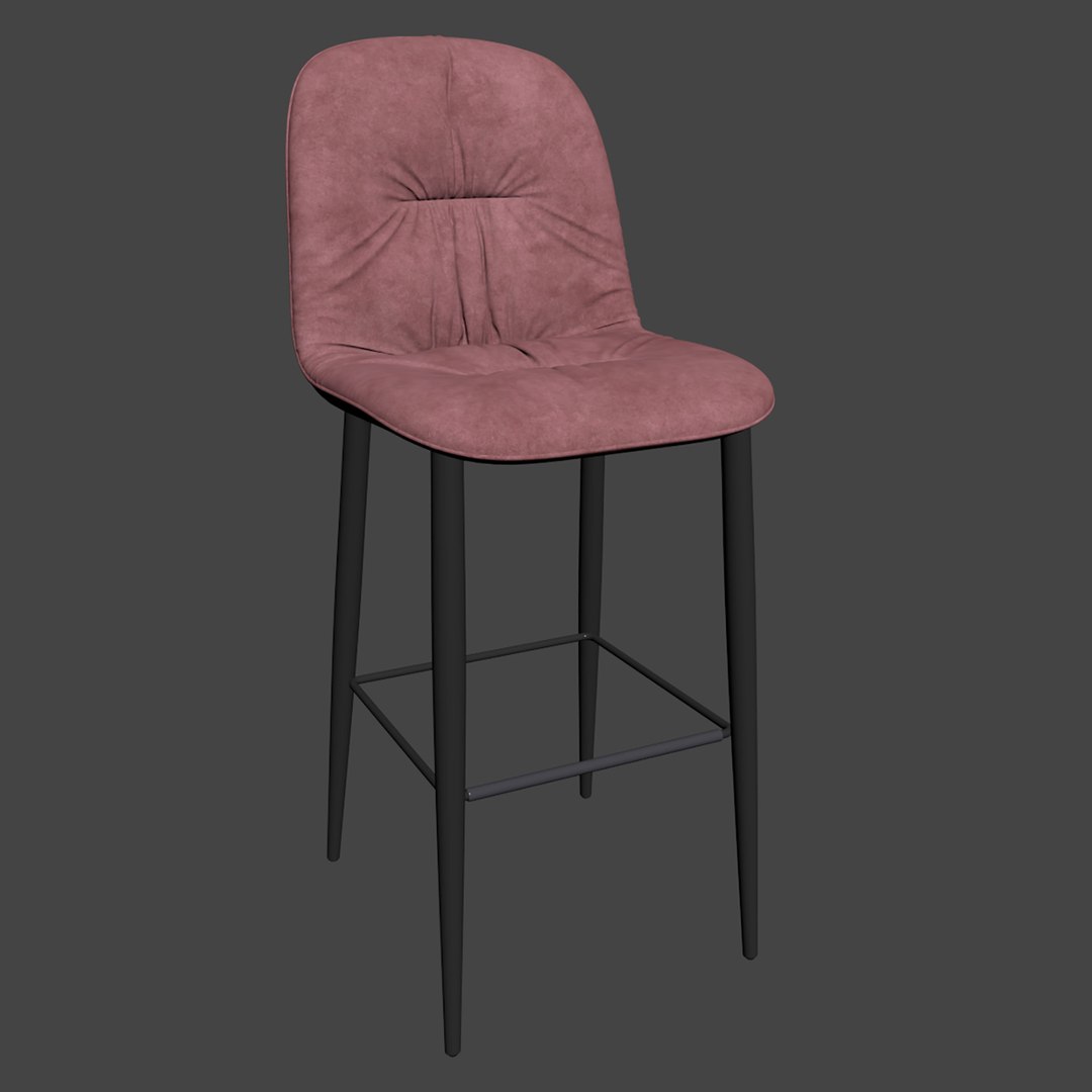 Bontempi Chantal High Barstool Model - TurboSquid 1718990