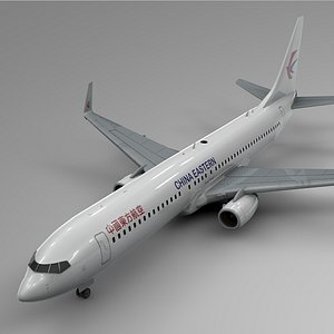 china eastern airlines boeing 737-800 3D model