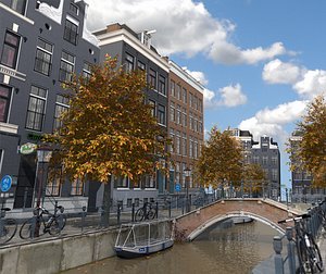 Realistic Amsterdam Street