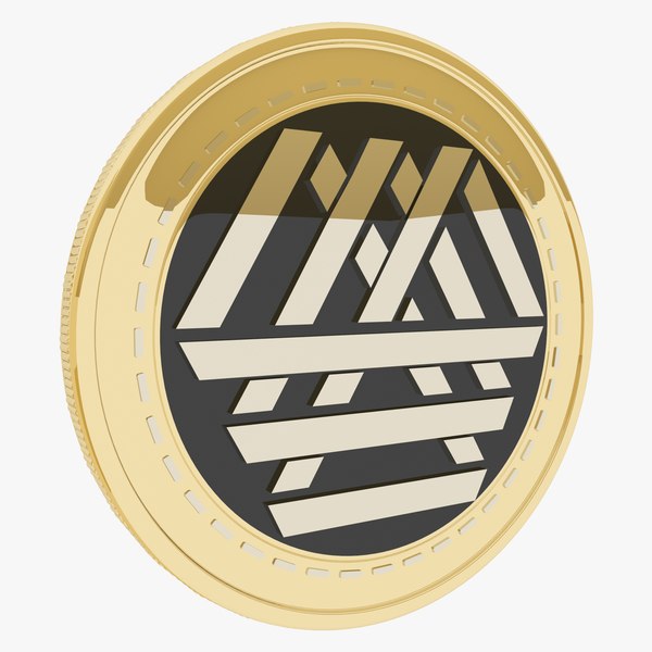 EVOS Cryptocurrency Gold Coin model
