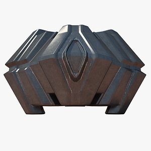 sci fi structure 3d model
