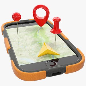 Abstract Protected Mobile Phone with Symbols