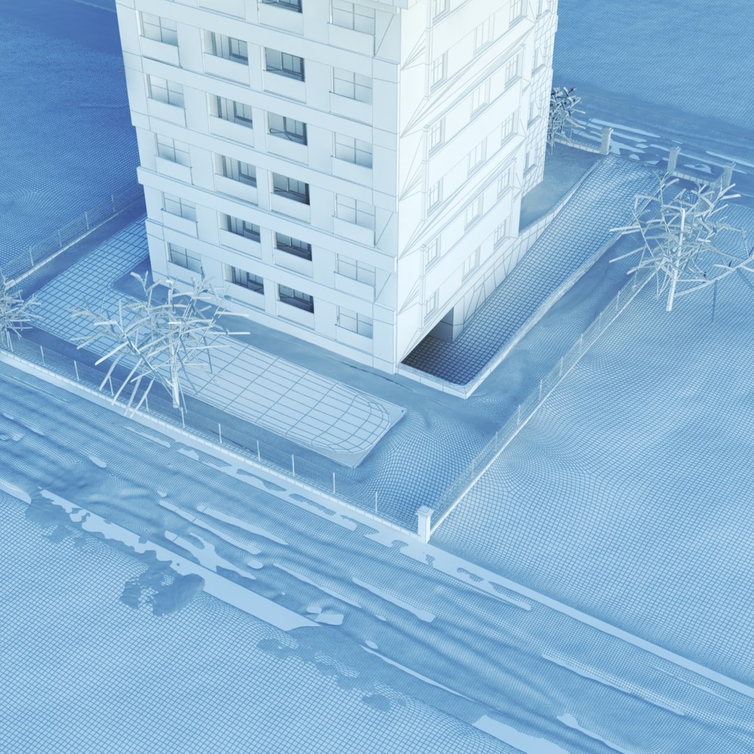 Winter Building Model - TurboSquid 1237099