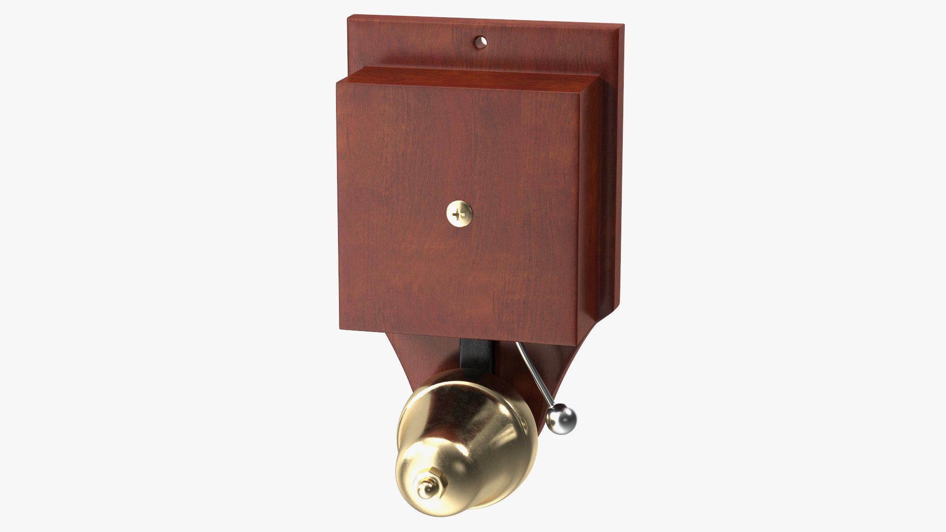 Wall Mounted Retro Striker Doorbell 3D model preview