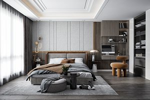 3D Bedroom Design 49 model