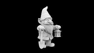 3D Garden Gnome Statue 3D Print Model model