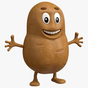 3D potato cartoon toon