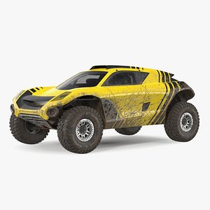 3D Extreme E Car Racing Electric SUV Dirty model