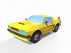 Low poly stylized car 2