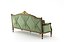 Smaragdgrünes viktorianisches Sofa von Modenese