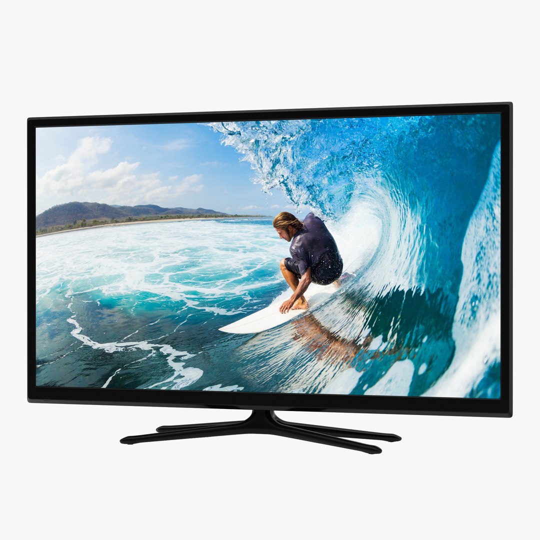 Generic Plasma TV 3D model preview