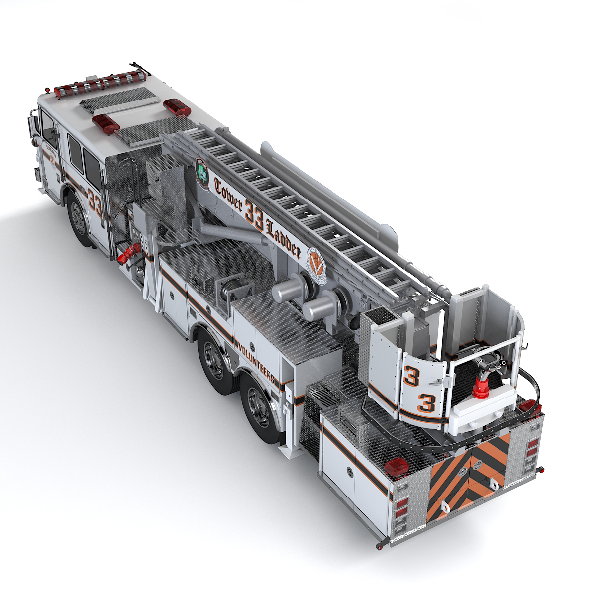 3d model seagrave aerialscope tower ladder
