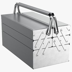 3D model Detailed Steel Toolbox