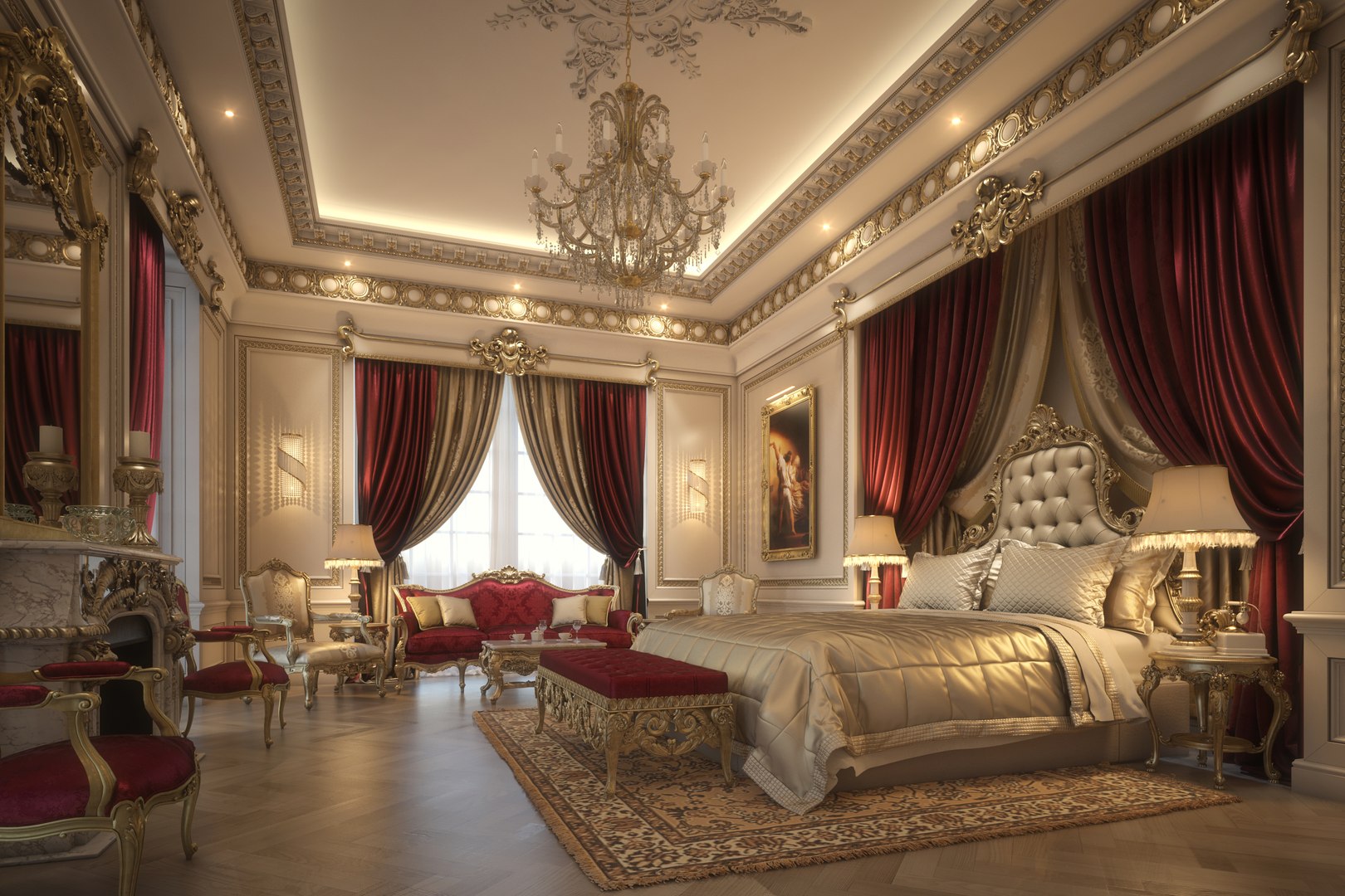 Королевская спальня Роял. Rich Room.
