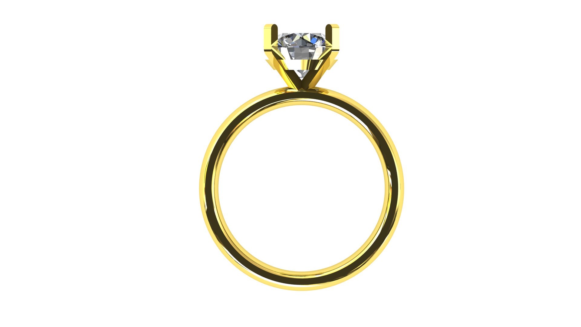 Solitaire Ring Classic Model 1 3D Model - TurboSquid 2267607