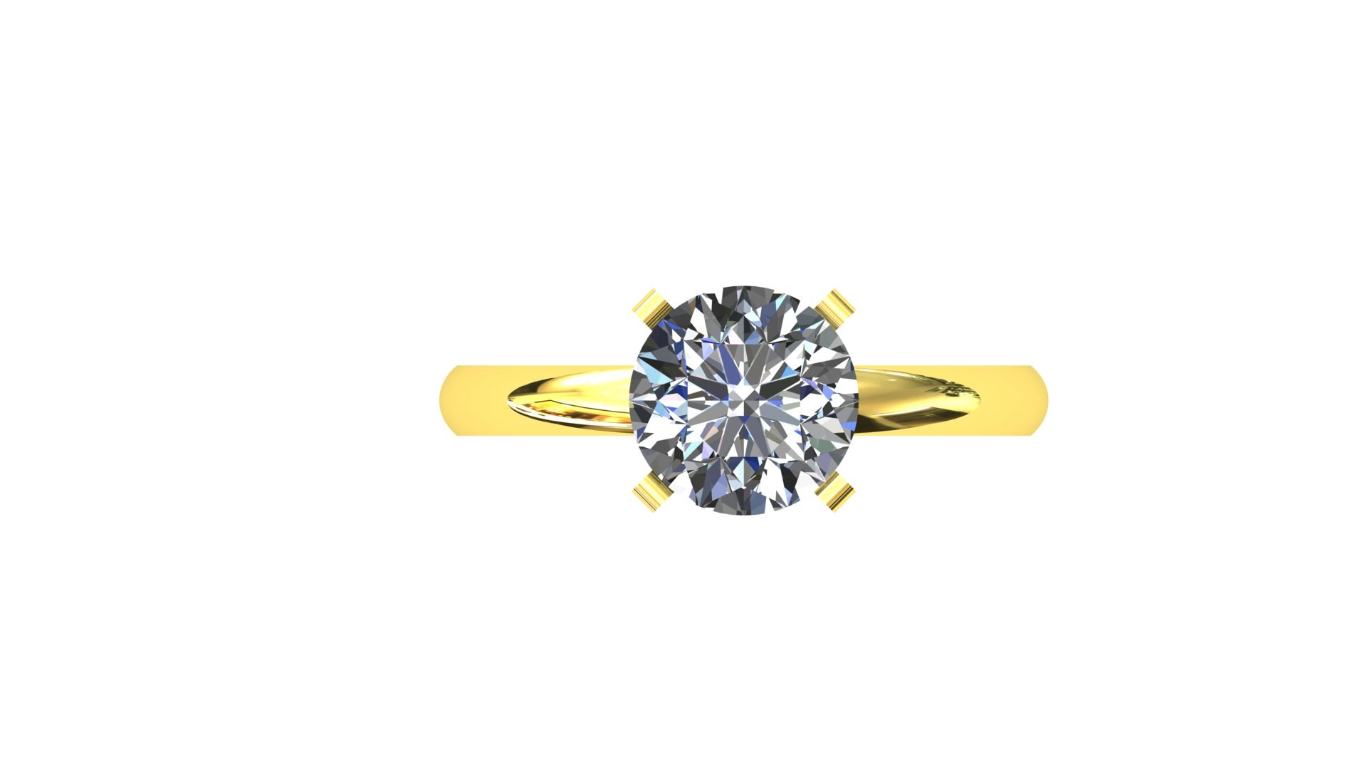 Solitaire Ring Classic Model 1 3D Model - TurboSquid 2267607