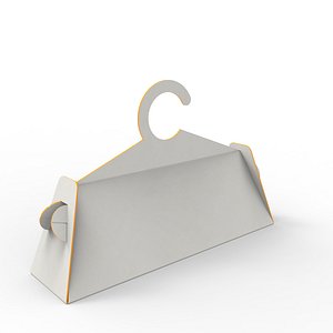 Clothes Hanger Shaped Box Wrap for Packaging and Gift Wrapping 3D model