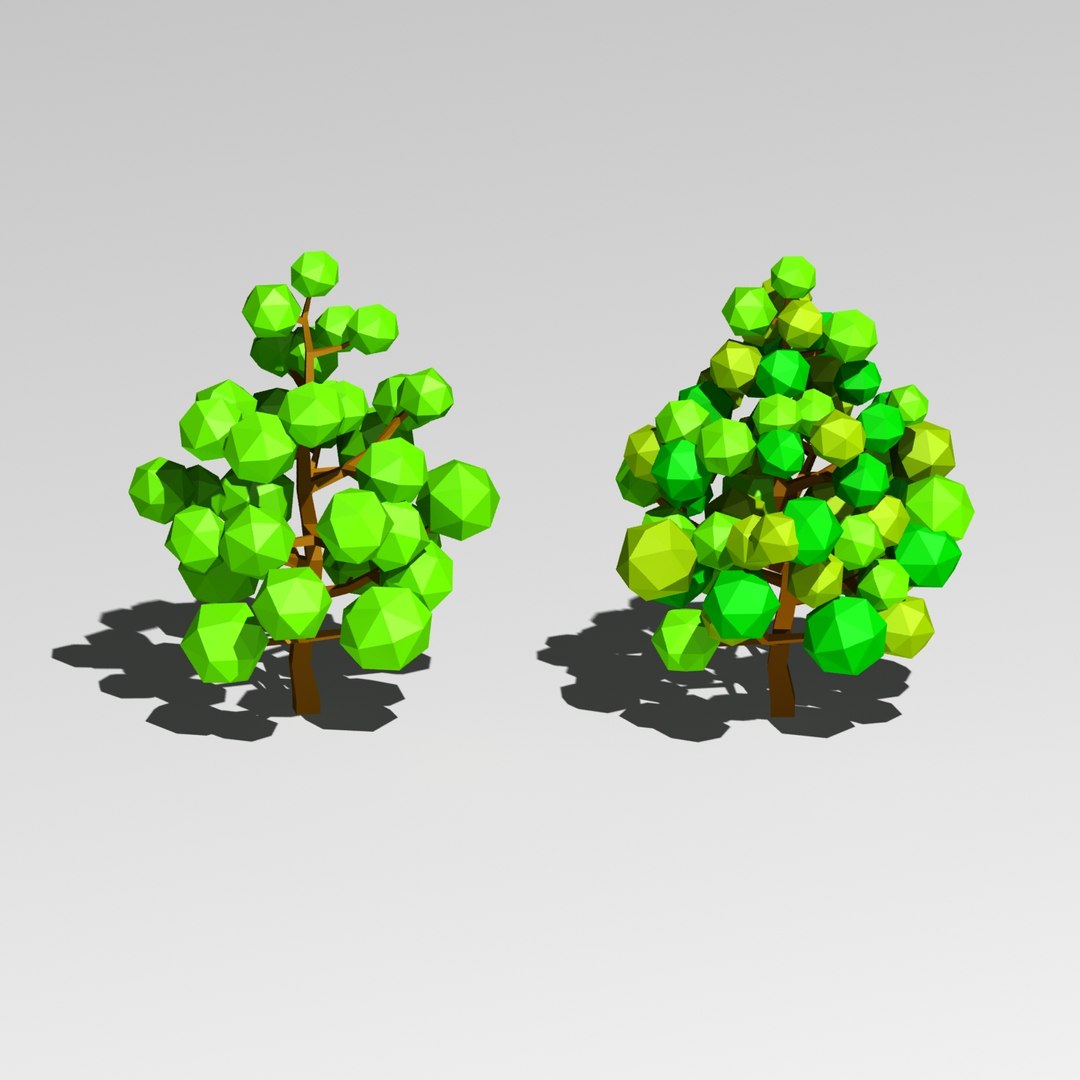Cartoon Trees 3d 3ds