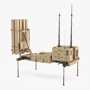 IRIS-T SLM Air Defense Launch Unit Sand 3D model
