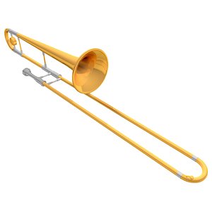 trombone working 3d model