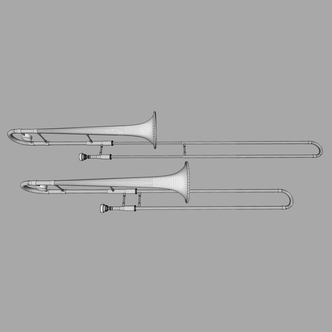 trombone working 3d model