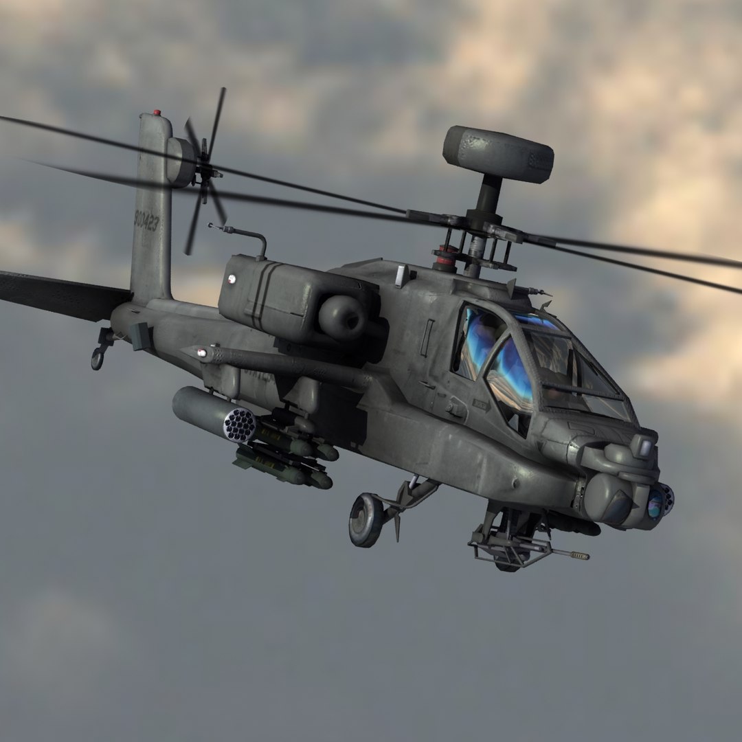 3dsmax Ah64d Apache Attack Helicopter