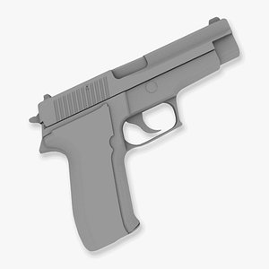 p226 9mm pistol 3d model