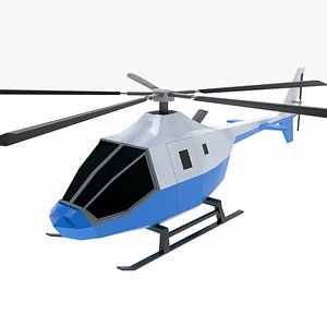 helicopter aircraft vehicle 3D