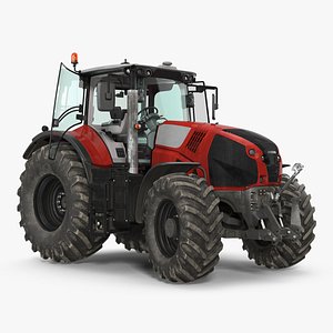 tractor dirty rigged 3D