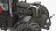 tractor dirty rigged 3D