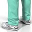 Male Surgeon Caucasian with Blood 2 3D Model