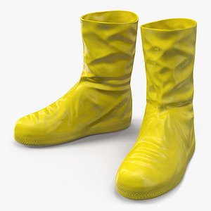 Rubber Safety Boots 3D Model