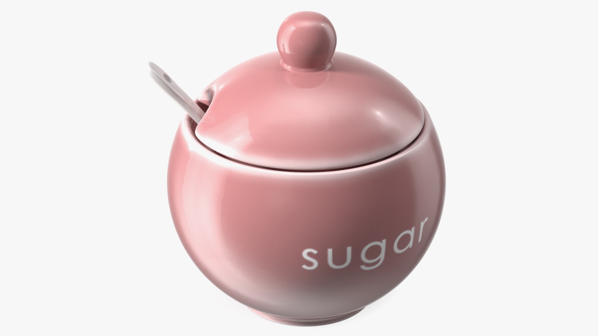Sugar Bowl Red 3D model preview