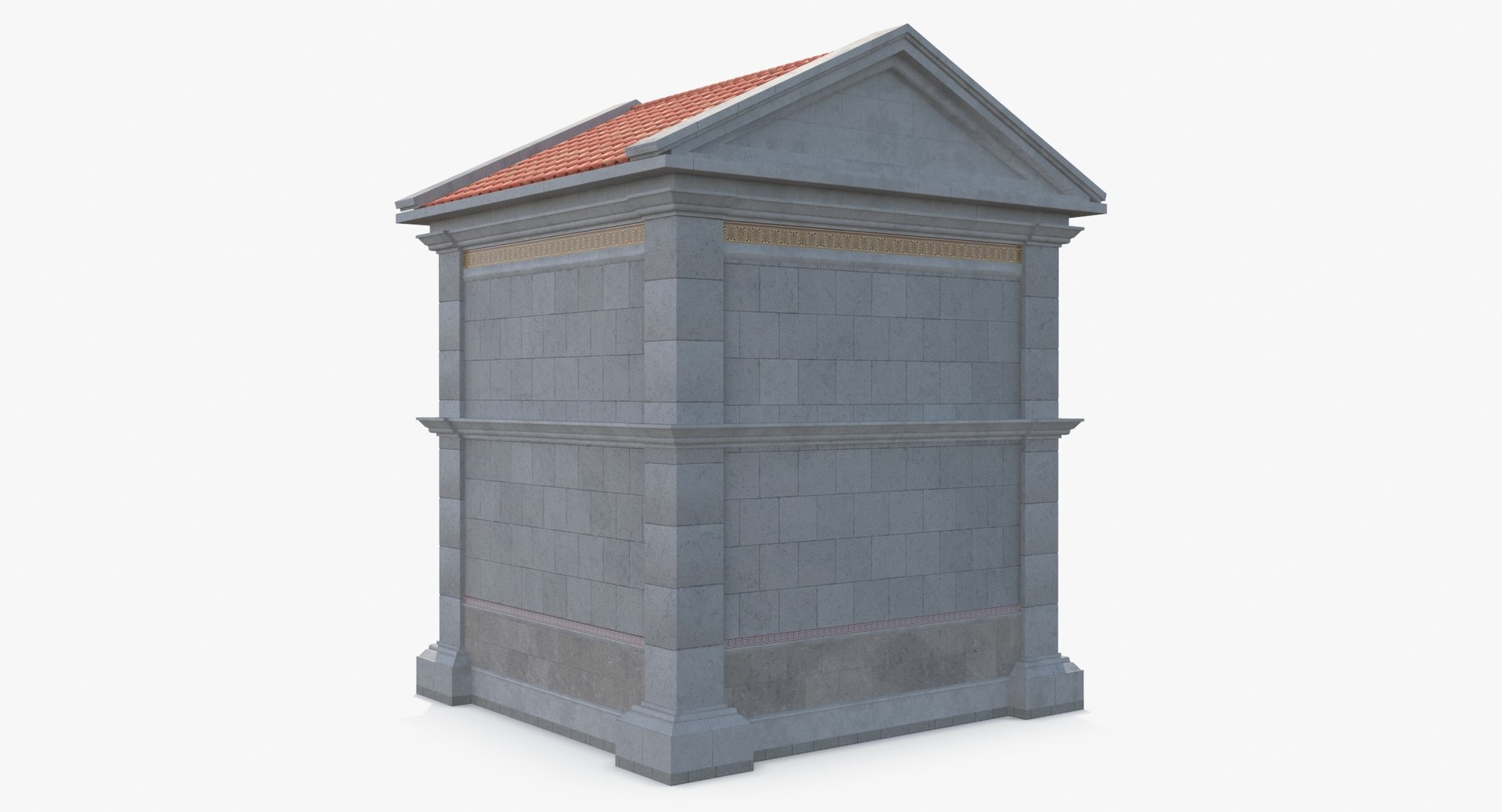 3D Roman Temple Building - TurboSquid 2190202