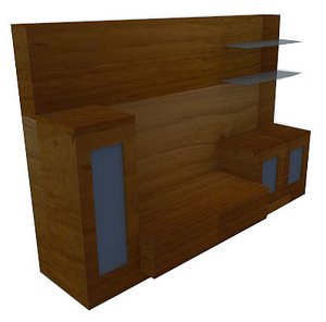 modern tv table 3D model