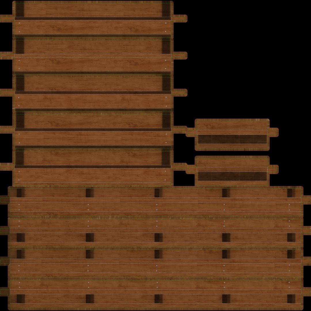 Wooden Shelves Wood Model - TurboSquid 1676563